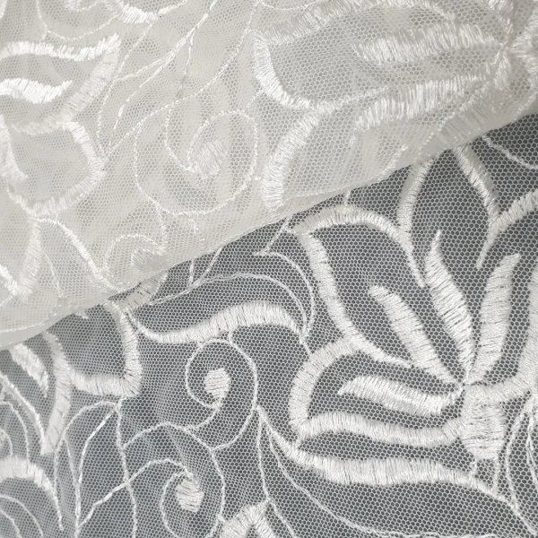 MESH HEAVY-BRIDAL EMBRIDERY IVORY