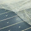 MESH METALIC STRIPE(3)-WHITE