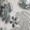 MESH SEQ CORD PAISLEY GREY