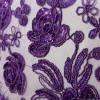 MESH SEQ CORD PAISLEY PURPLE