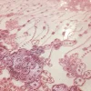 MESH SEQ(7)-STRIPE CUTOUT DUSTY PINK
