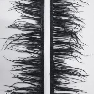 OSTRITCH FEATHERS LONG BLACK