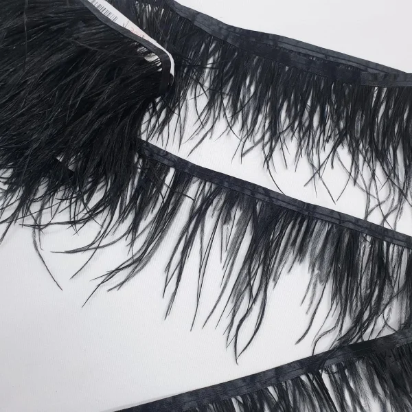 OSTRITCH FEATHERS LONG BLACK