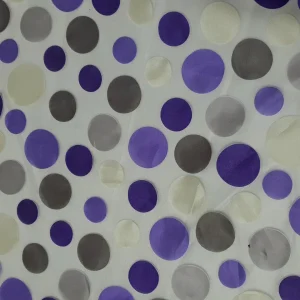 ORGANDY PTD DOT PURPLE