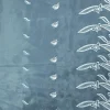 ORGANZA BORDER EMBROIDERED SML-BUTTERFLY WHITE