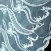 ORGANZA BORDER EMBROIDERED SML-BUTTERFLY WHITE