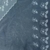 ORGANZA BORDER CORDED(10) SFLORAL WHITE