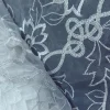 ORGANZA BORDER CORDED WHITE SILVER LUREX