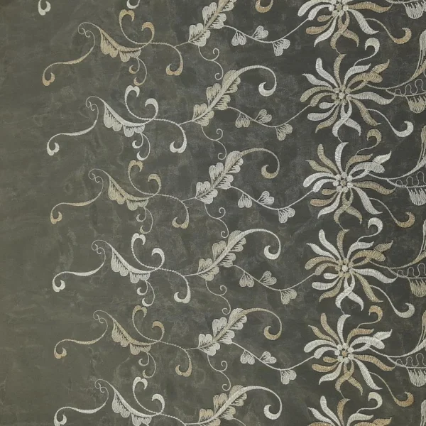 ORGANZA BORDER CORDED CREAM GOLD