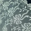 ORGANZA BORDER CORDED RIBBON WHITE