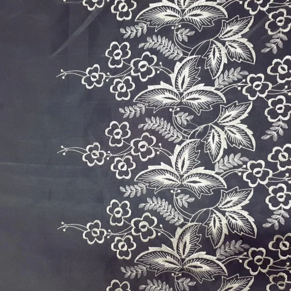 ORGANZA BORDER CORDED FLORAL(1)-IVORY