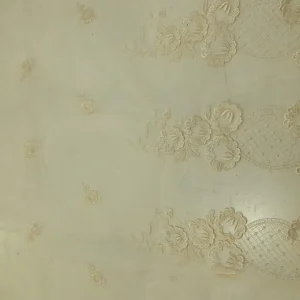 ORGANZA BORDER  EMBROIDERY CHAMPAGNE GOLD