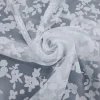 ORGANDY BURNOUT FLORAL WHITE