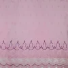 ORGANZA BORDER SEQ EMBROIDERY PINK