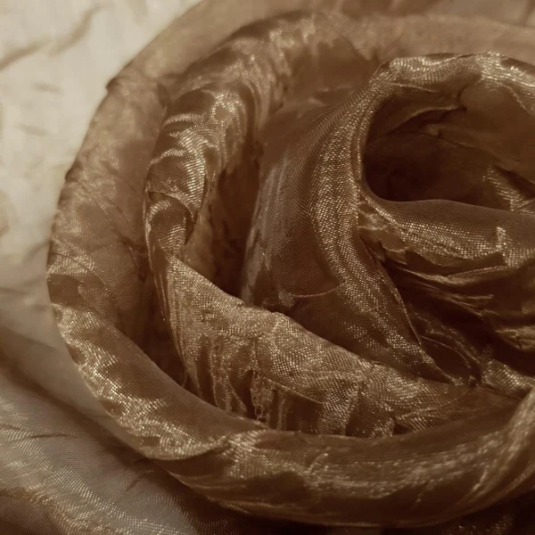ORGANZA CRUSHED BRONZE