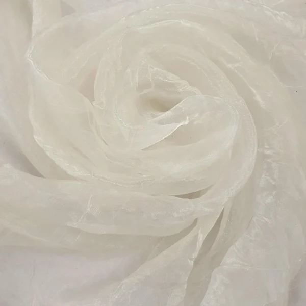 ORGANZA CRUSHED IVORY