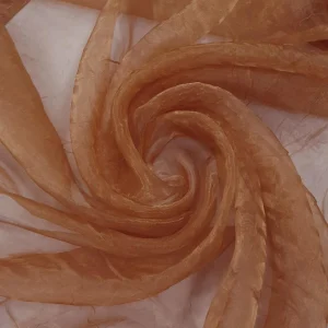 ORGANZA CRUSHED RUST