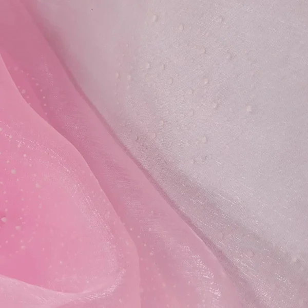ORGANZA WITH EMELLISHED CIRCLE PINK