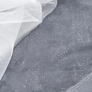 ORGANZA WITH EMELLISHED CAVIER WHITE 3