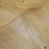 DEW DROP EMBELLISHED ORGANZA FISH-EGG GOLD