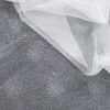 DEW DROP EMBELLISHED ORGANZA FISH-EGG WHITE