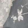 ORGANZA  EMBROIDERED DRAGON FLY DESIGN CREAM