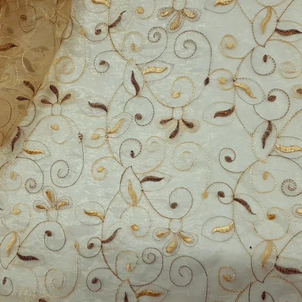 ORGANZA LUREX EMBROIDERY GOLD