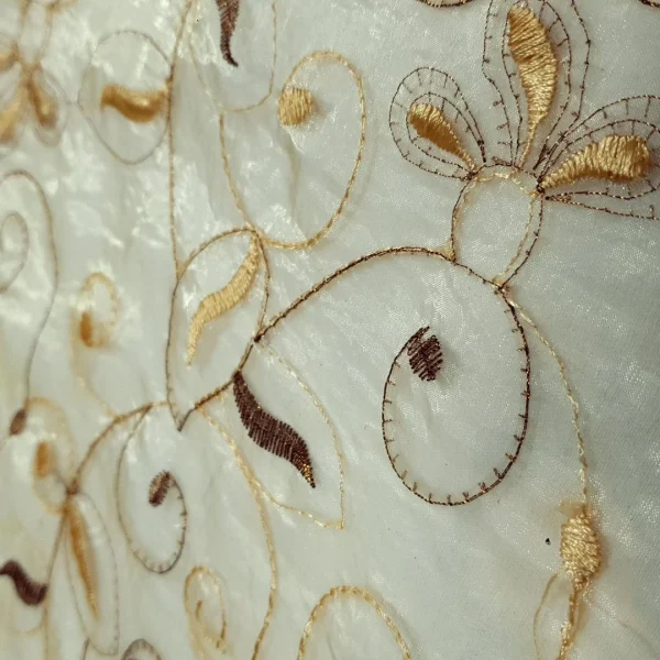 ORGANZA LUREX EMBROIDERY GOLD