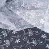 ORGANZA SMALL FLORAL EMBROIDERY WHITE