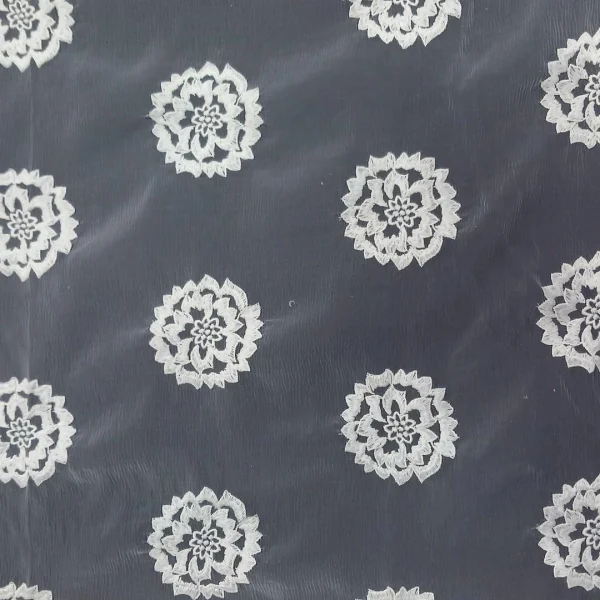 ORGANDY EMBROIDERY(6)-IVORY