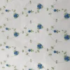 EMBROIDERED ORGANZA SMALL DAISY BLUE