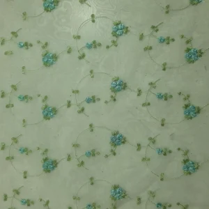 EMBROIDERED ORGANZA SMALL DAISY