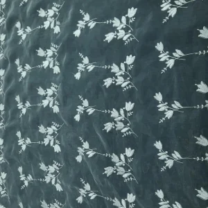 ORGANZA TULIP EMBROIDERY WHITE