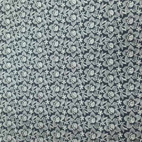 ORGANZA HEAVY CORDED EMBROIDERY CREAM