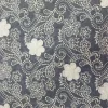ORGANZA HEAVY  EMBROIDERY CREAM WITH RIBBON DETAIL WHITE