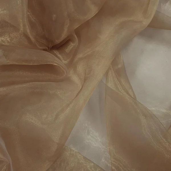 ORGANZA MULTI-TONE  LUREX YARN EMBELLISHED
