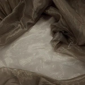 ORGANZA MULTI-TONE  LUREX YARN EMBELLISHED