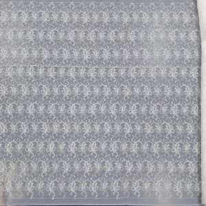 ORGANZA MOTHER OF PEARL CORDED IVORY(1)