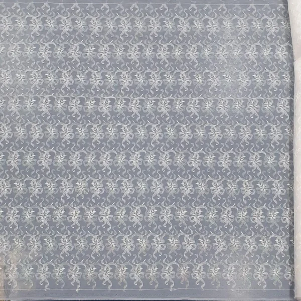 ORGANZA MOTHER OF PEARL CORDED IVORY(1)
