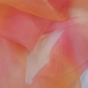 ORGANZA TRI-COLOR OMBRE ORANGE