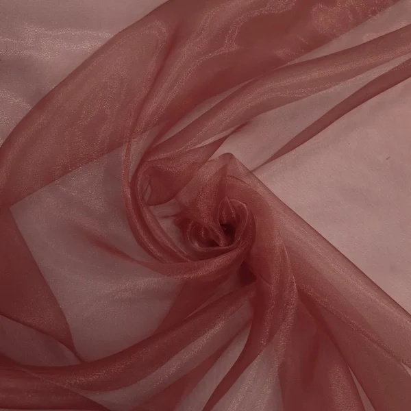 PLAIN ORGANZA DARK RUST