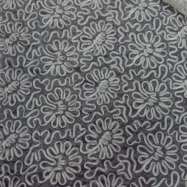 ORGANZA WITH RIBBON EMBOSSING CREAM