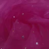 SPANGLE EMBELLISHED ORGANZA CERISE