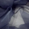 ORGANZA SELF-STRIPE GUNMETAL GRAY
