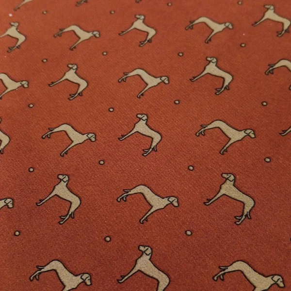 PRINTED CHIFFON DOG RUSTY