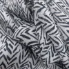 PRINTED CHIFFON ZIGZAG WHITE