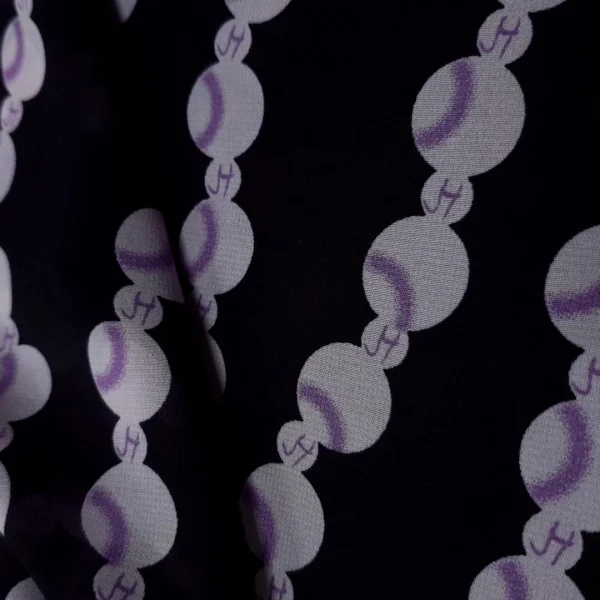 PDC-59-2.webp CHIFFON PRINTS BUBBLE STRIPES BLACK AND LILAC