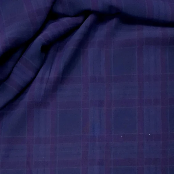 CHIFFON  STRIPED PURPLE AND NAVY (G038)