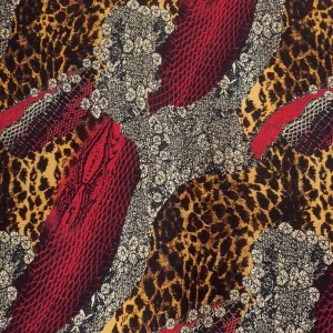 PRINTED CHIFFON INGWE FLORAL RED