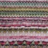 PRINTED DIGITAL CHIFFON ZIG ZAG CERISE PINK